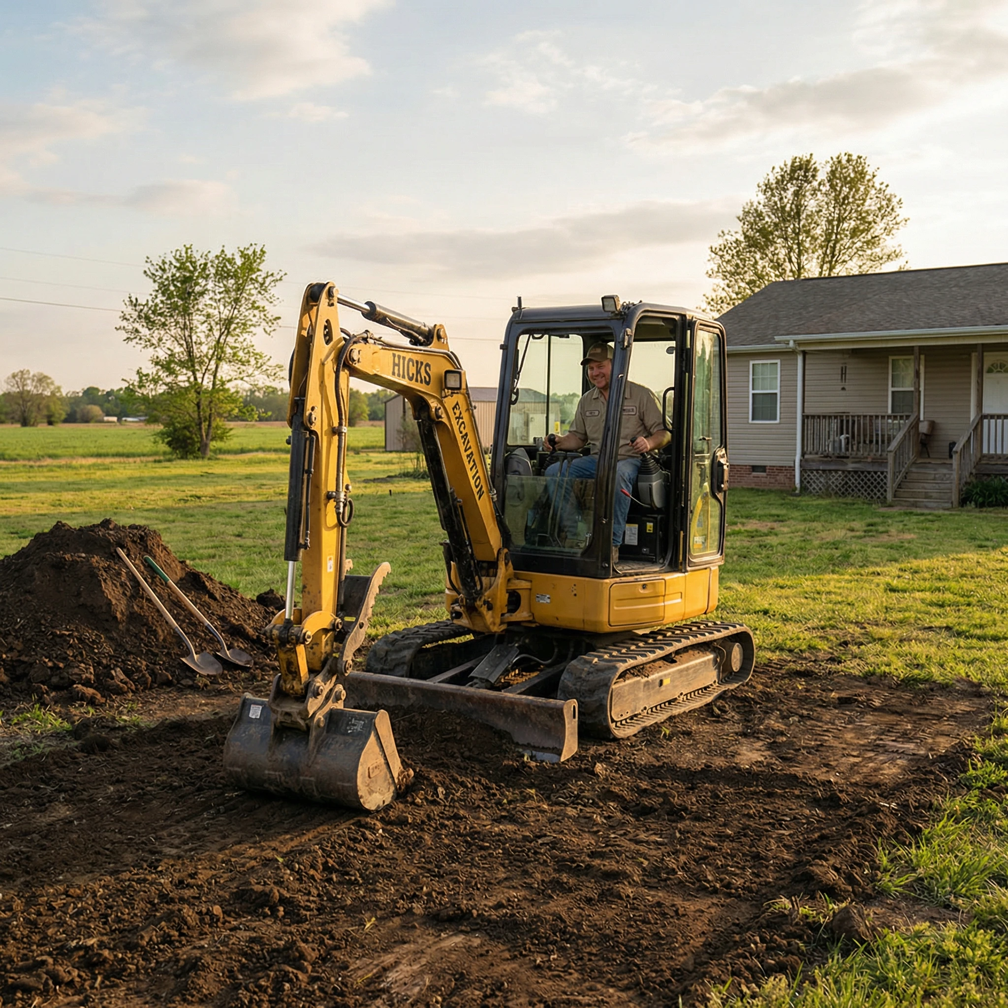 Dirt work and grading contractor
